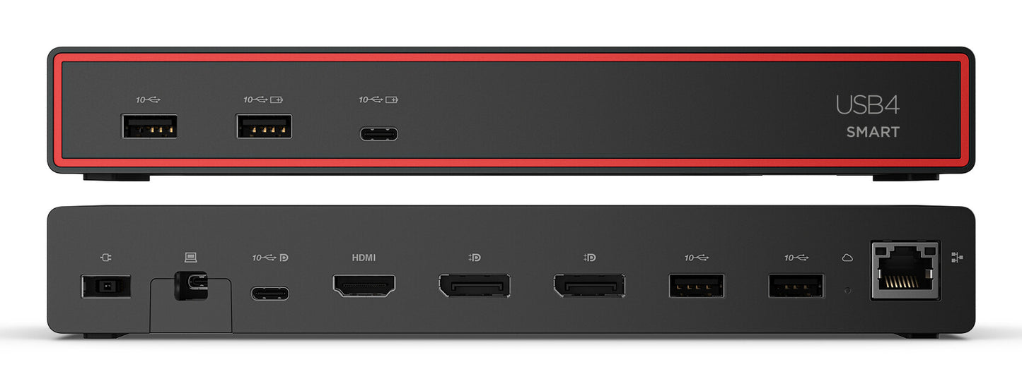 Lenovo ThinkPad USB4 Smart Dock 5500 with 135W Adapter Wired Black