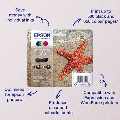 Epson Singlepack Yellow 603 Ink