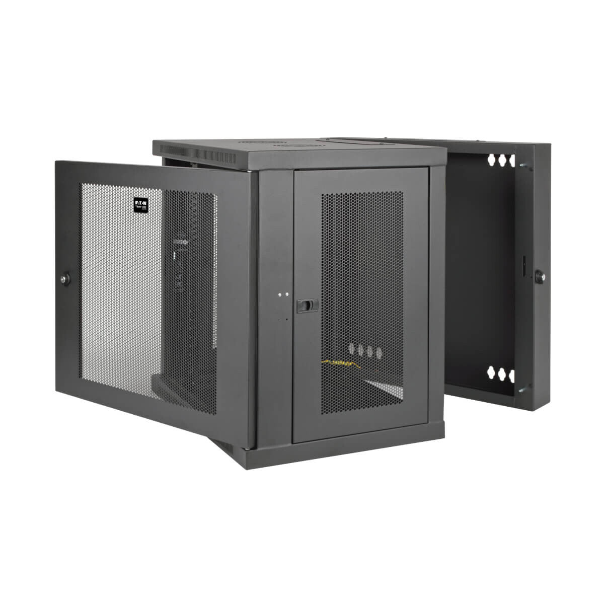 Tripp Lite SRW12US SmartRack 12U Low-Profile Switch-Depth Wall-Mount Small Rack Enclosure, Hinged Back