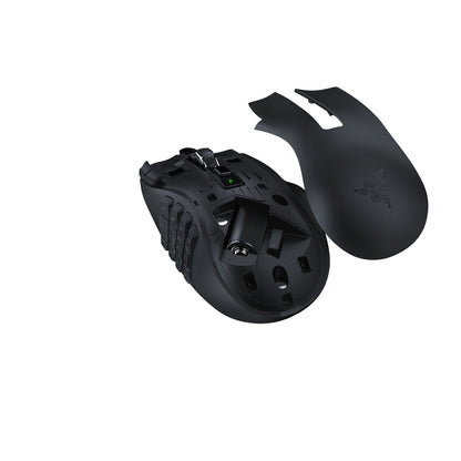 Razer Naga V2 HyperSpeed mouse Gaming Right-hand RF Wireless + Bluetooth Optical 30000 DPI