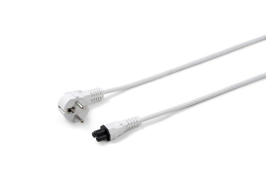 Microconnect PE010818W power cable White 1.8 m Power plug type E+F C5 coupler