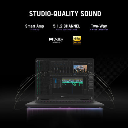 ASUS ROG Strix SCAR 18 G835LXG-TQ391W Intel Core Ultra 9 290HX Plus Laptop 45.7 cm (18") WQUXGA 64 GB DDR5-SDRAM 2 TB SSD NVIDIA GeForce RTX 5090 Wi-Fi 7 (802.11be) Windows 11 Home Black