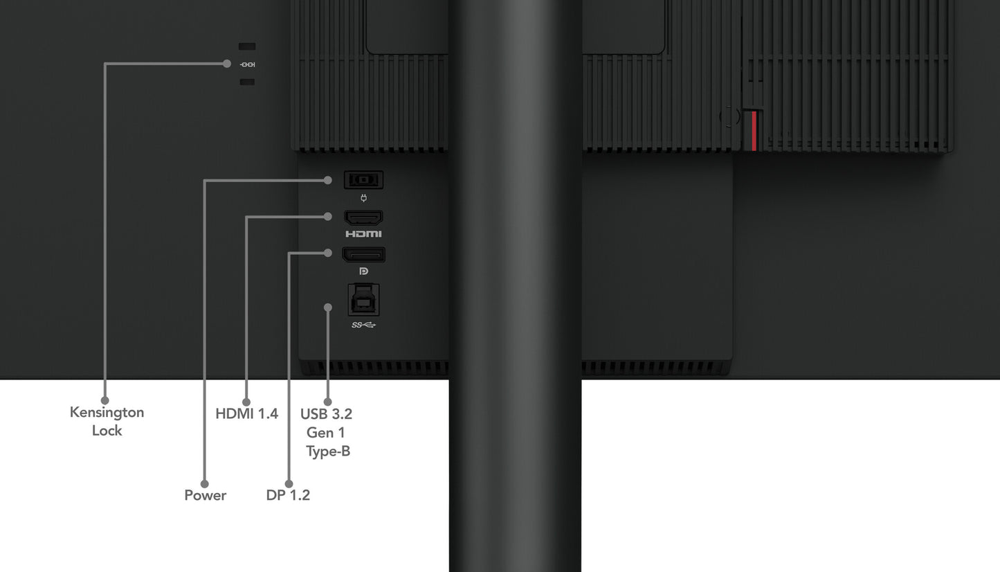 Lenovo ThinkCentre Tiny-In-One 24 LED display 60.5 cm (23.8") 1920 x 1080 pixels Full HD Touchscreen Black