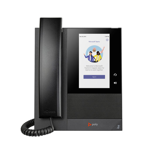 HP Poly CCX 400 Business Media Phone for Microsoft Teams and PoE-enabled