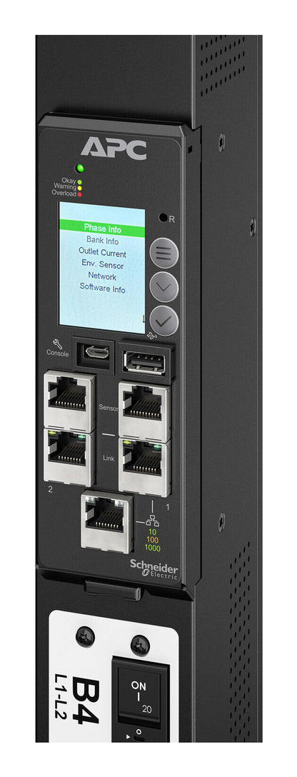 APC NetShelter Rack PDU Advanced Gen 2, Switched Metered Outlet,3Phase, 43.5kW 400V 63A or 34.6kW 415V 60A, 560P6, 42 Outlet