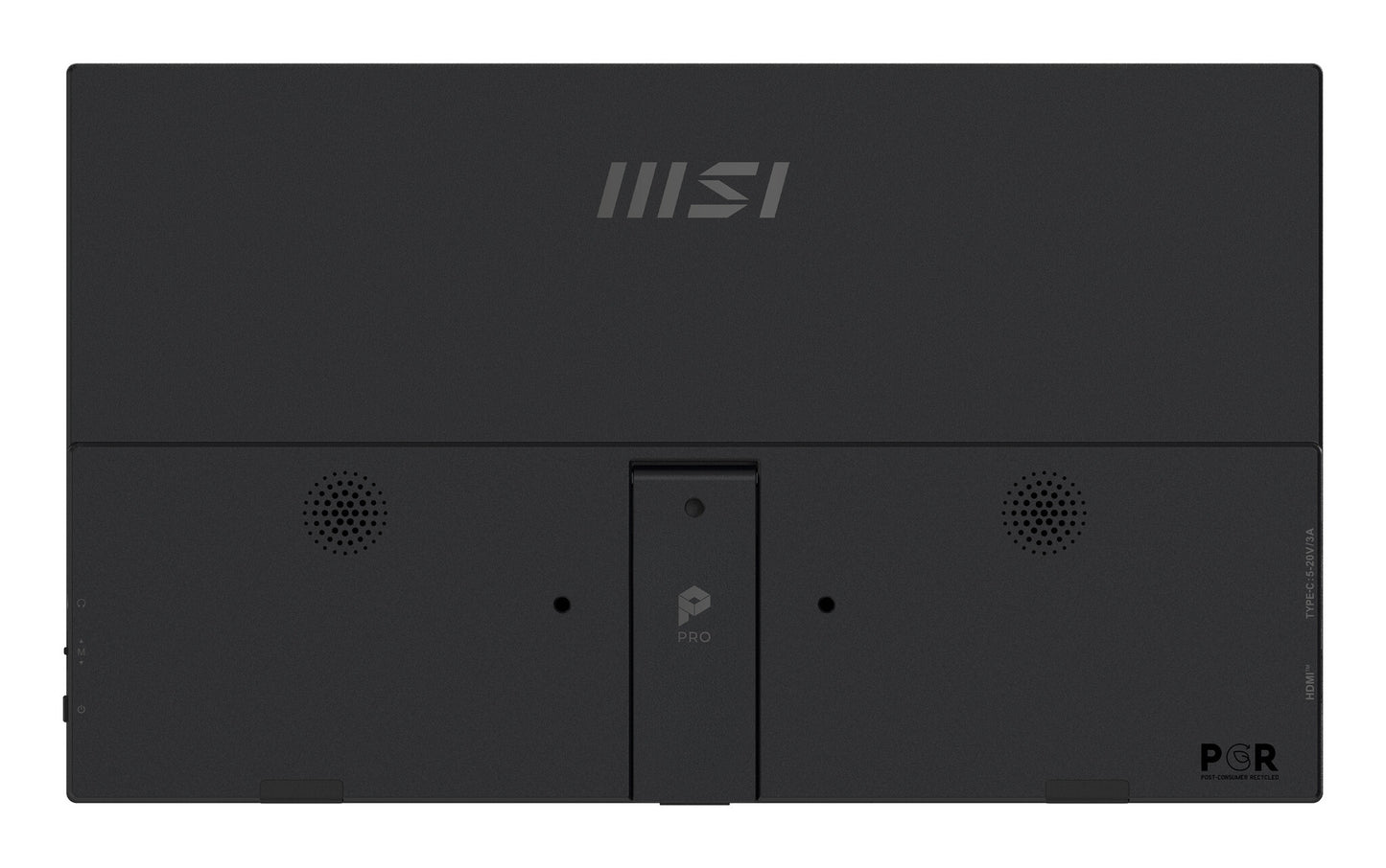 MSI PRO MP165 E6 portable TV/monitor Portable monitor Black 39.6 cm (15.6") LED 1920 x 1080 pixels