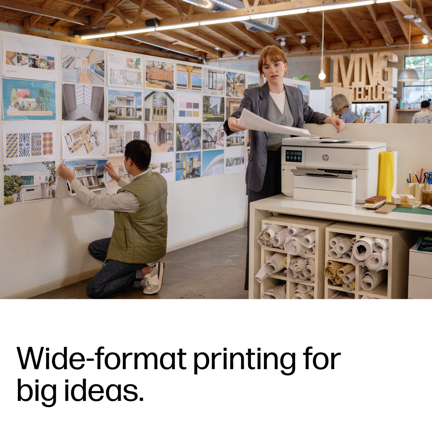 HP OfficeJet Pro 9730e Wireless All-in-One Color Printer, Instant Ink; Two-sided printing