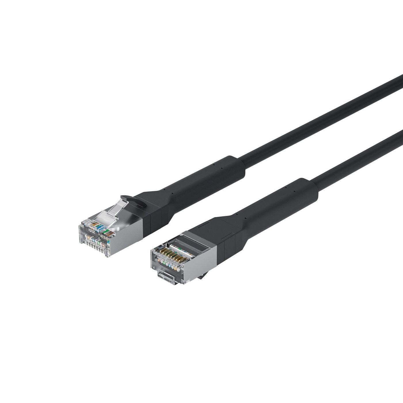 Lanview LV-6AFTP-FLEX-ANG-05B networking cable Black 5 m Cat6a U/FTP (STP)