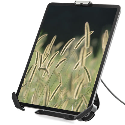 StarTech.com Secure Tablet Stand w/ K-Slot Cable Lock - Locking Tablet Holder for 7.9"-13" Tablets - Universal Adjustable Tablet Mount for Desk/Surface - Lockable Anti-Theft Security Mount - TAA
