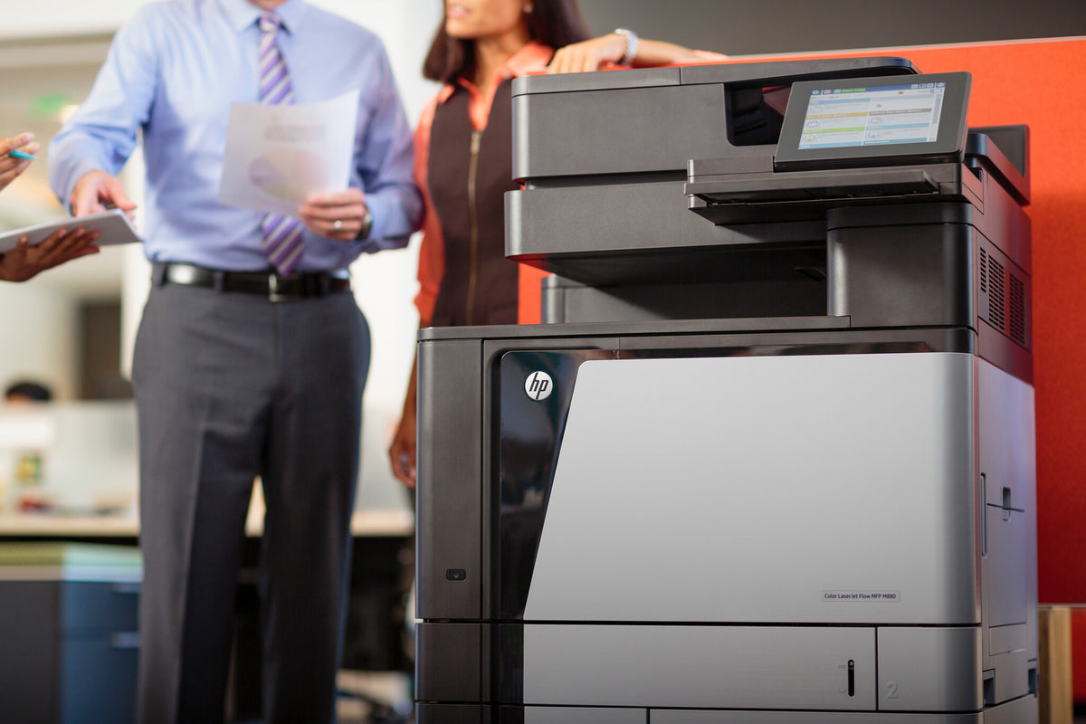 HP Color LaserJet Enterprise Flow LaserJet Enterprise Flow M880z Multifunction Color Printer, Ethernet Only; Copier, Scanner