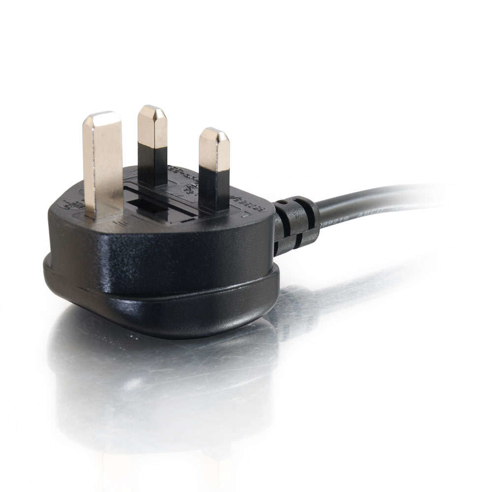 C2G 2m 20 AWG UK Power Cord (IEC320C13 to BS 1363)