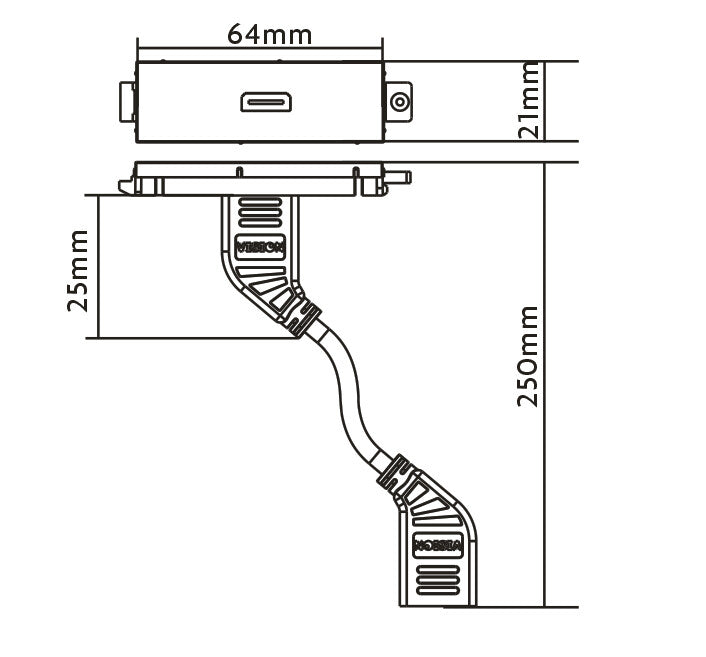 Vision TC3 HDMI socket-outlet