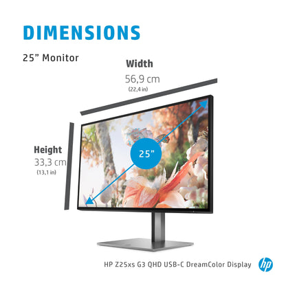 HP Z25xs G3 QHD USB-C DreamColor Display