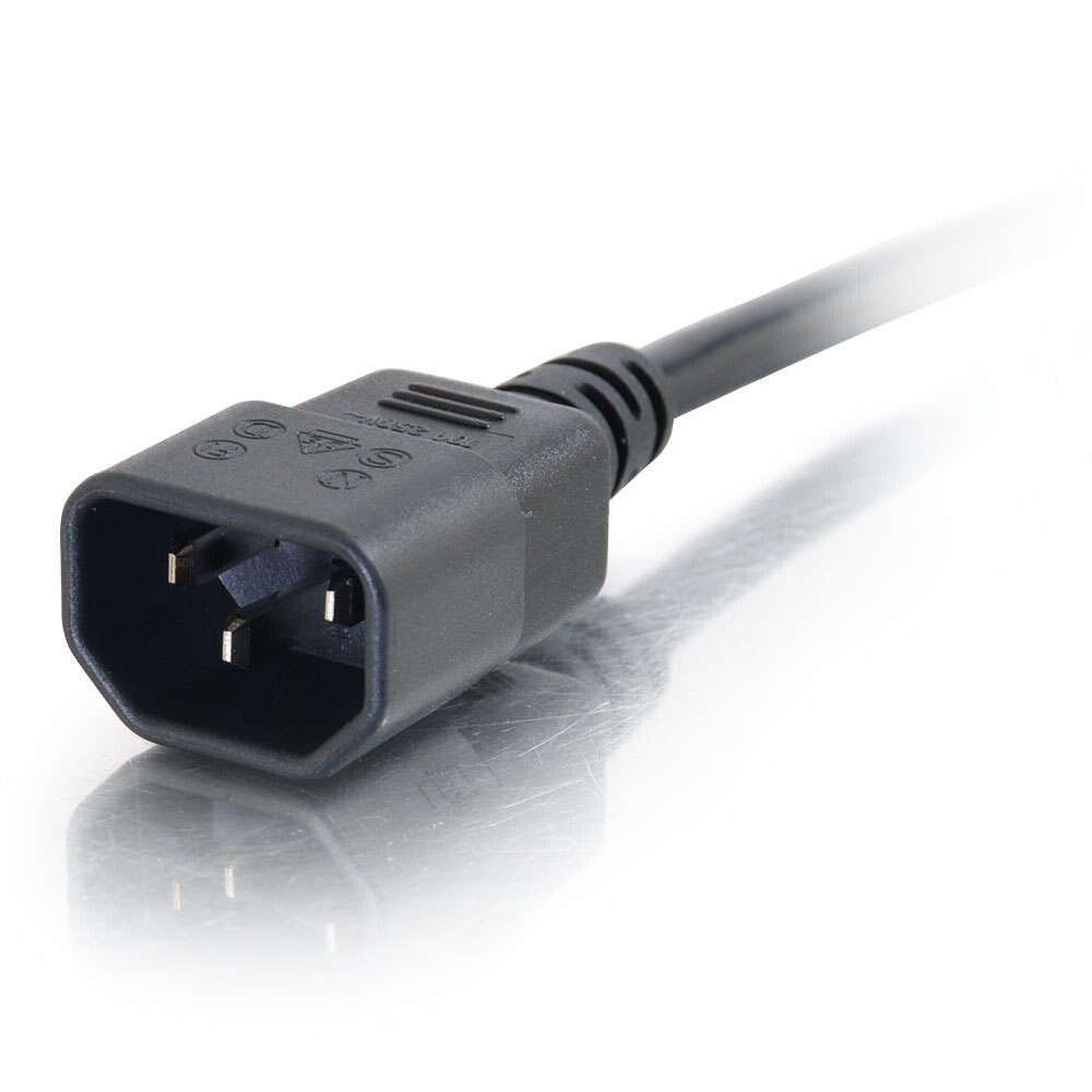 C2G 5m 16 AWG Computer Power Extension Cord (IEC320C13 to IEC320C14)