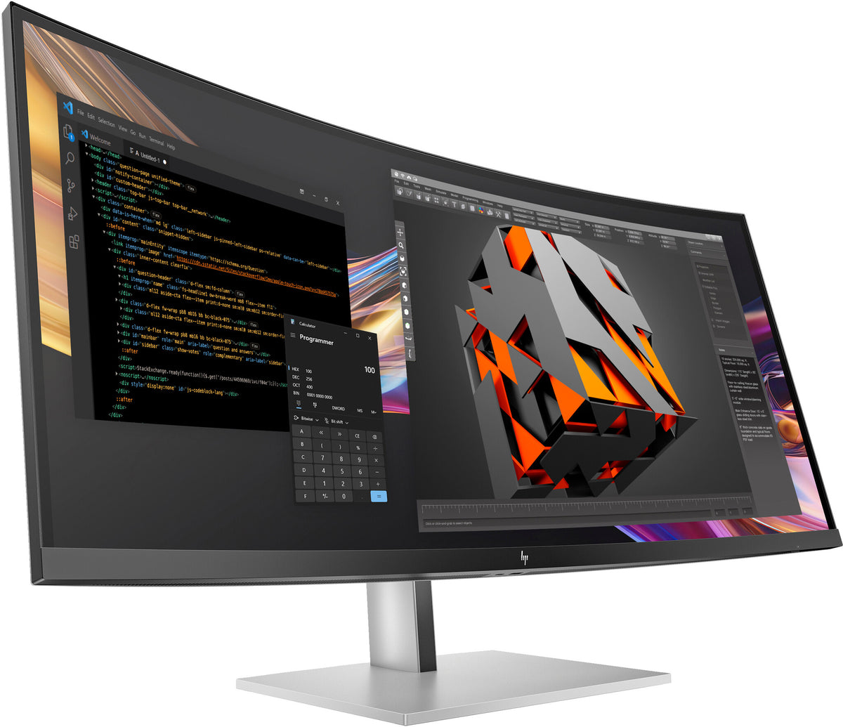 HP Series 7 Pro 37.5 inch WQHD+ Thunderbolt 4 Monitor - 738pu
