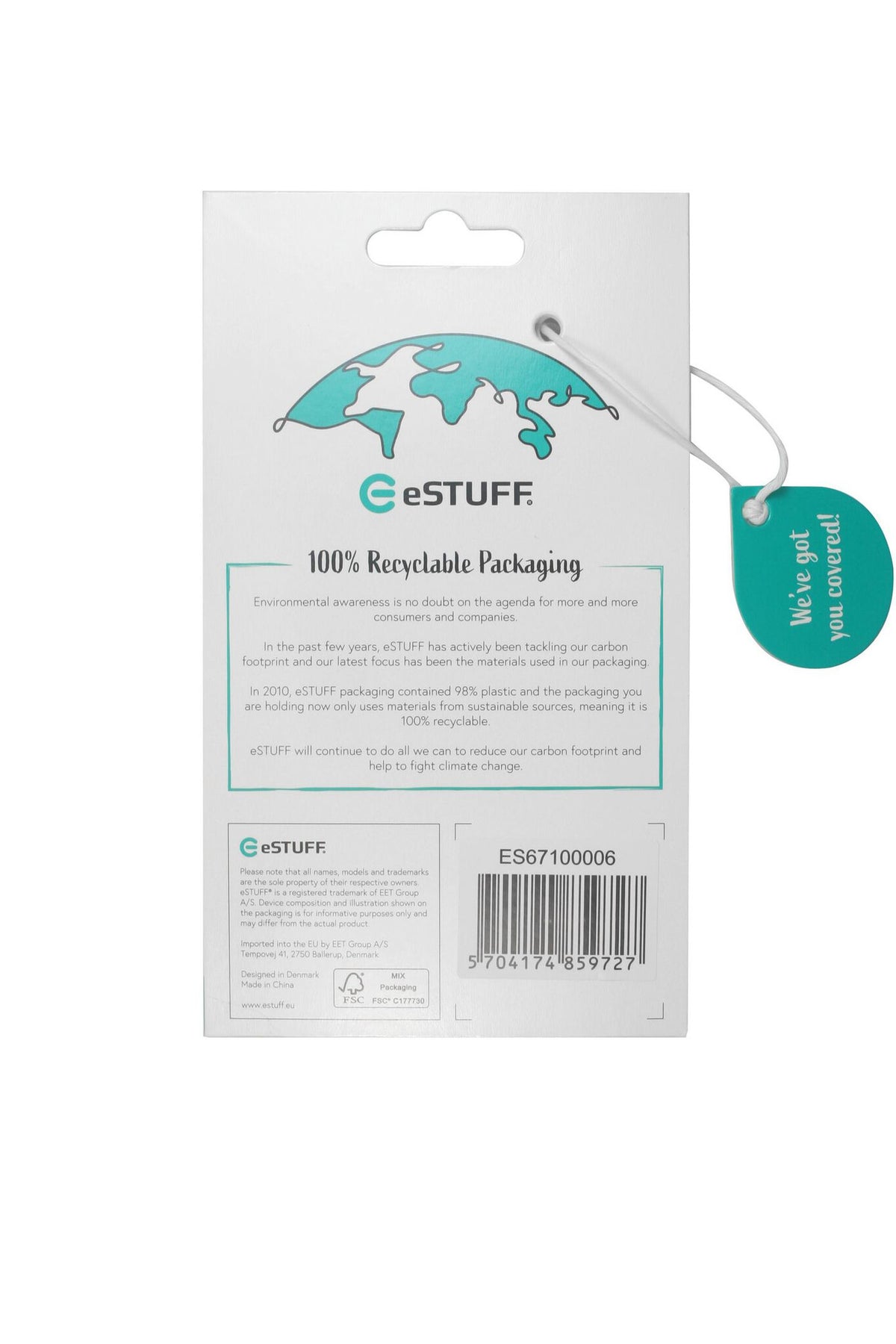 eSTUFF ES67100006 mobile phone case Cover Transparent