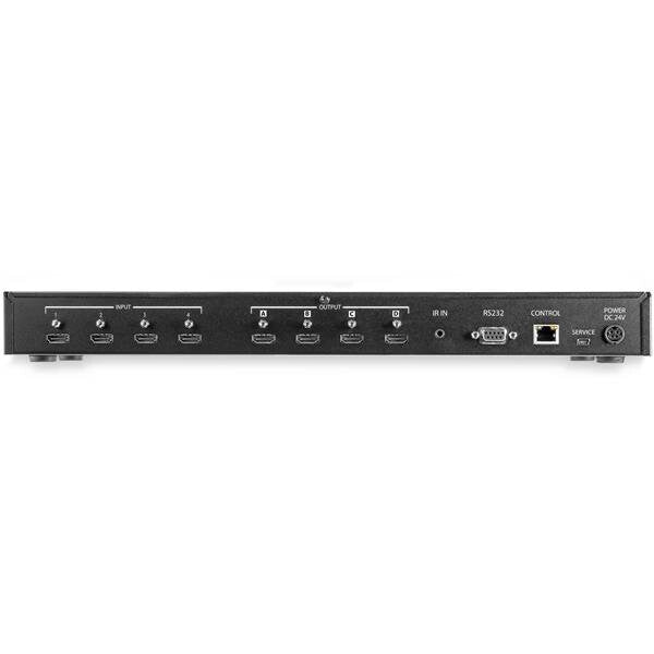 StarTech.com 4x4 HDMI Matrix Switch with Audio and Ethernet Control - 4K 60Hz