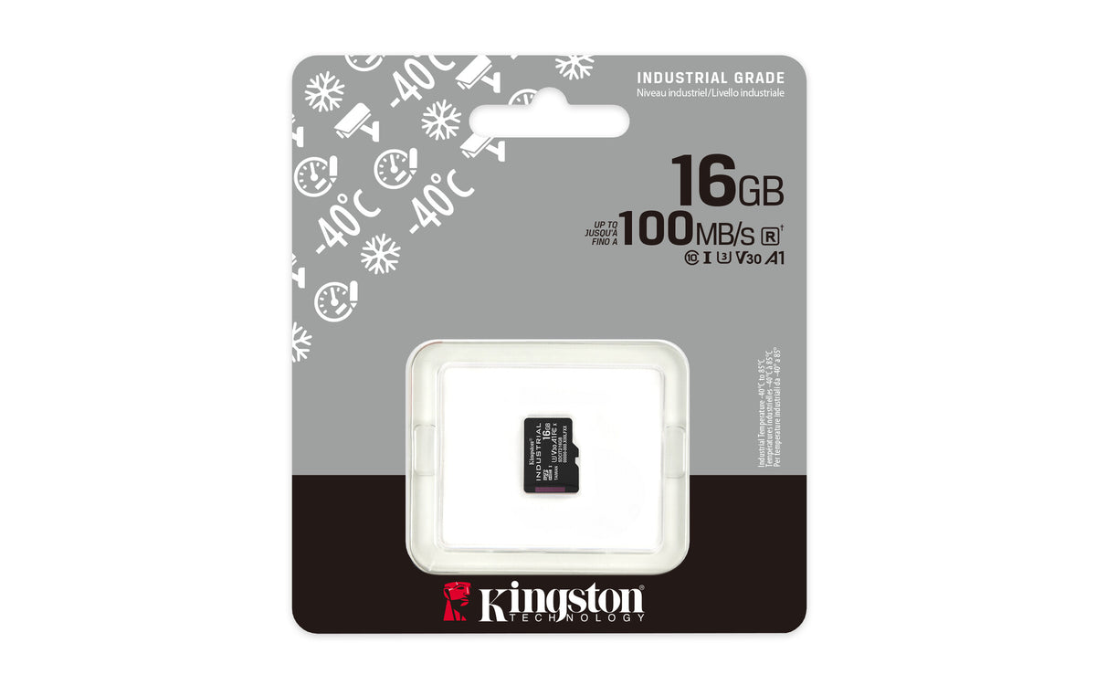 Kingston Technology 16GB microSDHC Industrial C10 A1 pSLC Card Single Pack w/o Adapter