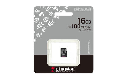 Kingston Technology 16GB microSDHC Industrial C10 A1 pSLC Card Single Pack w/o Adapter