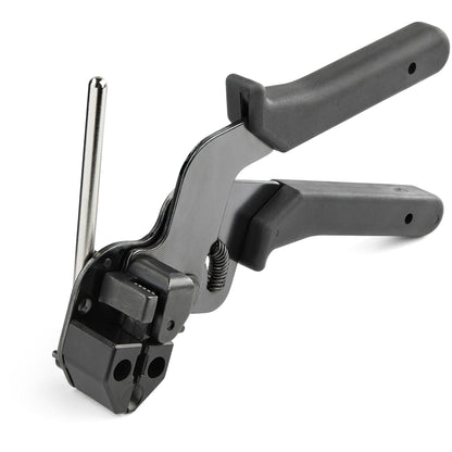 StarTech.com Metal Cable Tie Tool - Metal Zip Tie Tightener Tool - Stainless Steel Cable Tie Installation Gun - Tensioning & Cutting Zip Ties Tool - Tensioner & Cutter for Metal Tie Wrap - TAA