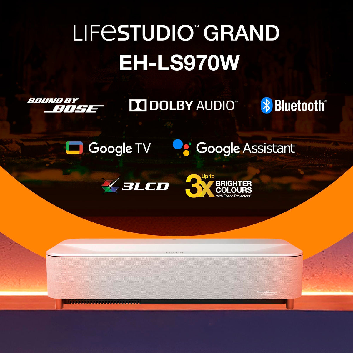 Epson Lifestudio Grand Plus EH-LS970W - Diamond White