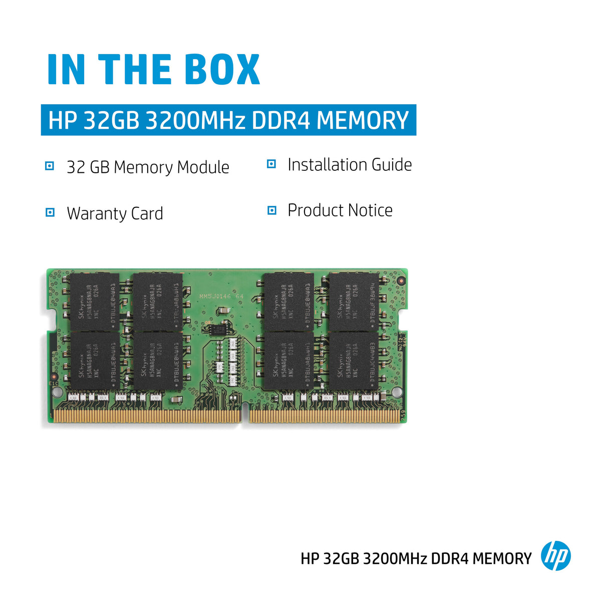 HP 32 GB 3200MHz DDR4 memory module 260-pin SO-DIMM