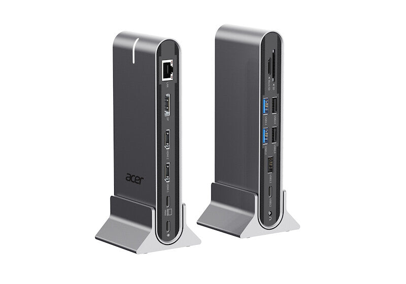 Acer HP.DSCAB.022 laptop dock/port replicator Wired USB 3.2 Gen 1 (3.1 Gen 1) Type-C Silver
