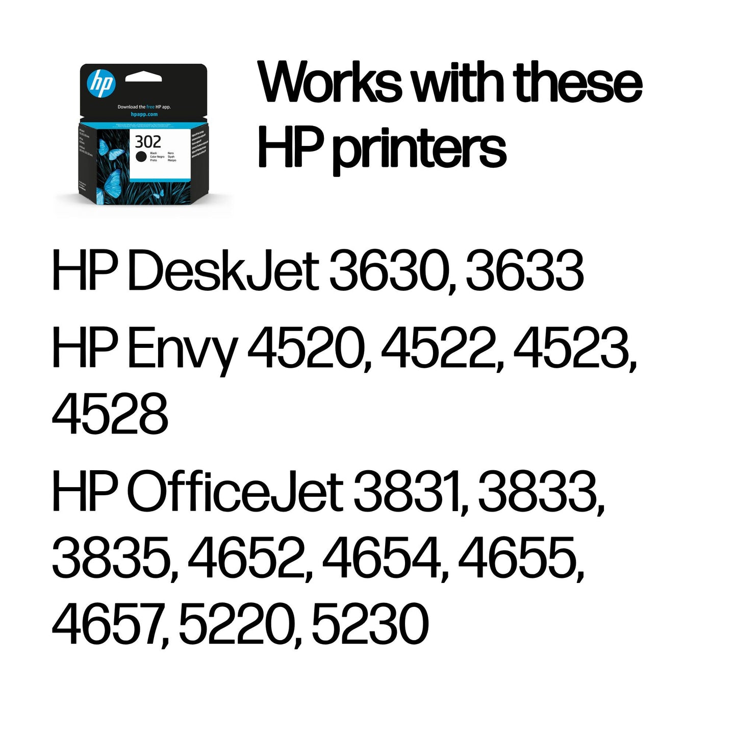 HP 302 Black Original Ink Cartridge