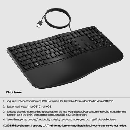 HP 485 Comfort Wired Keyboard