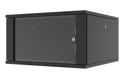 Lanview RWF07U66BL rack cabinet 7U Wall mounted rack Black