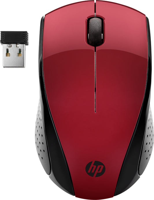 HP Wireless Mouse 220 (Sunset Red), optical, 1600 DPI, 3 buttons