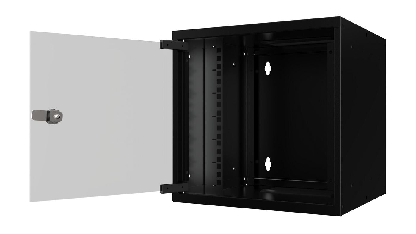 Lanview RSM06U30MNBL rack cabinet 6U Wall mounted rack Black