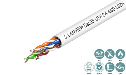 Lanview LVN122014 networking cable White 305 m Cat5e U/UTP (UTP)