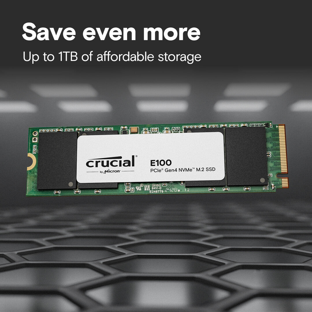 Crucial E100 2 TB M.2 PCI Express 4.0 NVMe