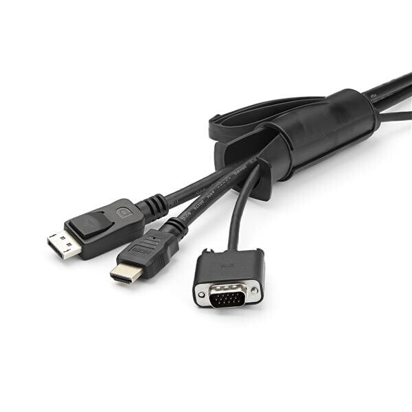 StarTech.com 2.5 m (8.2 ft.) Cable-Management Sleeve - Spiral - 45 mm (1.8 in.) Diameter