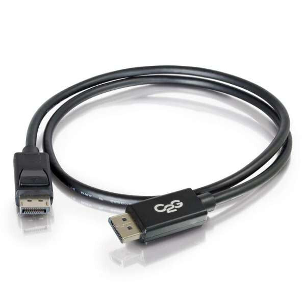 C2G 2m DisplayPort Cable with Latches 8K UHD M/M - 4K - Black