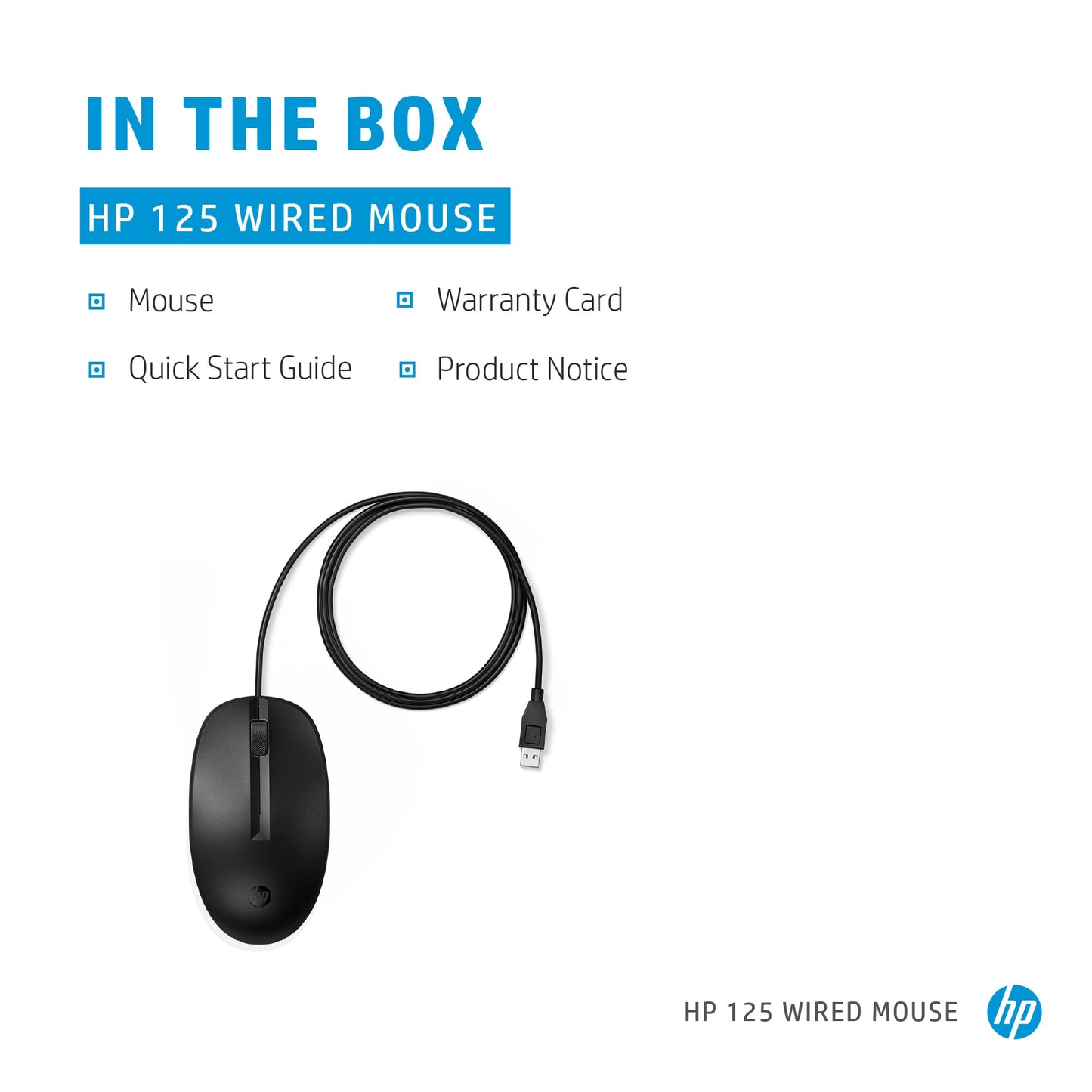 HP 125 Wired Mouse