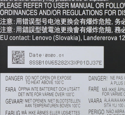 Lenovo 5B10W65297 laptop spare part Battery