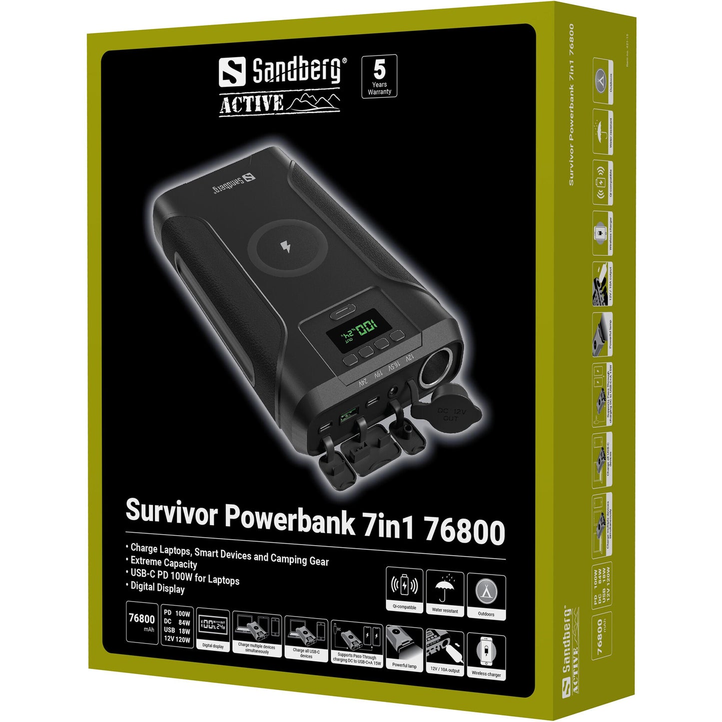 Sandberg Survivor Powerbank 7in1 76800