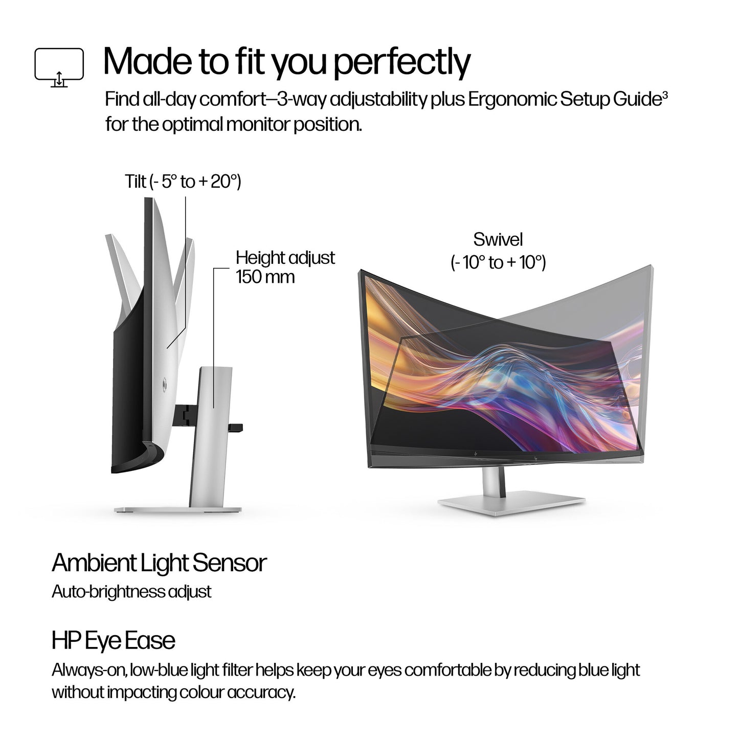 HP Series 7 Pro 37.5 inch WQHD+ Thunderbolt 4 Monitor - 738pu