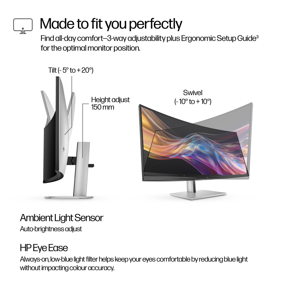 HP Series 7 Pro 37.5 inch WQHD+ Thunderbolt 4 Monitor - 738pu