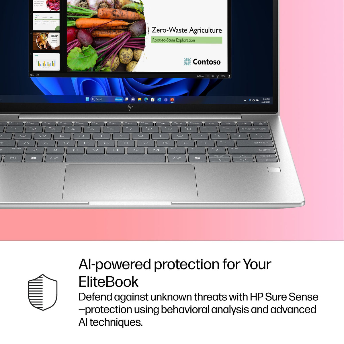 HP EliteBook 6 G1i AI PC Intel Core Ultra 5 225U Laptop 33.8 cm (13.3") WUXGA 16 GB DDR5-SDRAM 512 GB SSD Wi-Fi 6E (802.11ax) Windows 11 Pro Silver