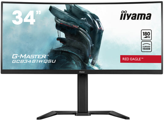 iiyama G-MASTER GCB3481WQSU-B1 computer monitor 86.4 cm (34") 3440 x 1440 pixels UltraWide Quad HD LCD Black