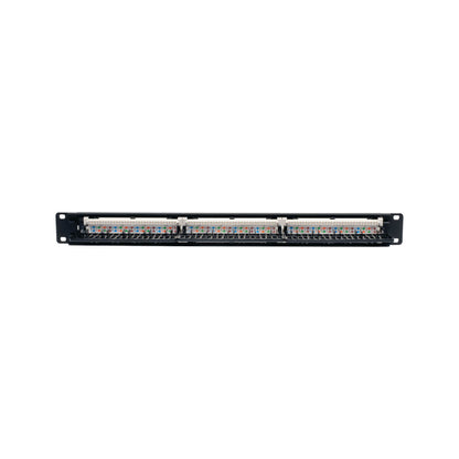 Tripp Lite N052-024 24-Port 1U Rack-Mount Cat5e 110 Patch Panel, 568B, RJ45 Ethernet, TAA