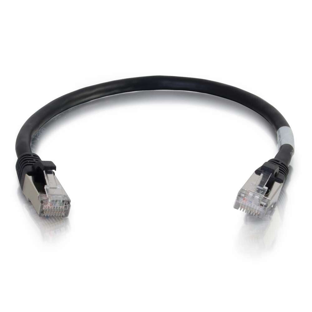 C2G 1.5m Cat6a Booted Shielded (STP) Network Patch Cable - Black