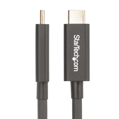 StarTech.com 6.6ft (2m) Active Thunderbolt 4 Cable, 40Gbps, 100W Power Delivery, 4K/8K Video, Intel-Certified Thunderbolt Cable - Compatible w/ USB4/Thunderbolt 4/ USB 3.2/ USB Type-C/DisplayPort/Thunderbolt 3