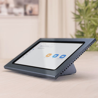 Heckler Design Zoom Rooms Console tablet security enclosure Grey