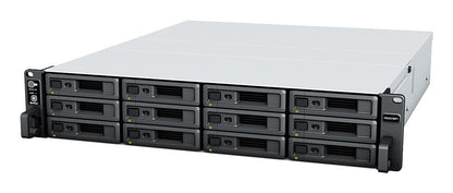 Synology RackStation RS2423+ NAS/storage server Rack (2U) Ryzen Embedded V1780B 8 GB DDR4 0 TB DiskStation Manager Black, Grey