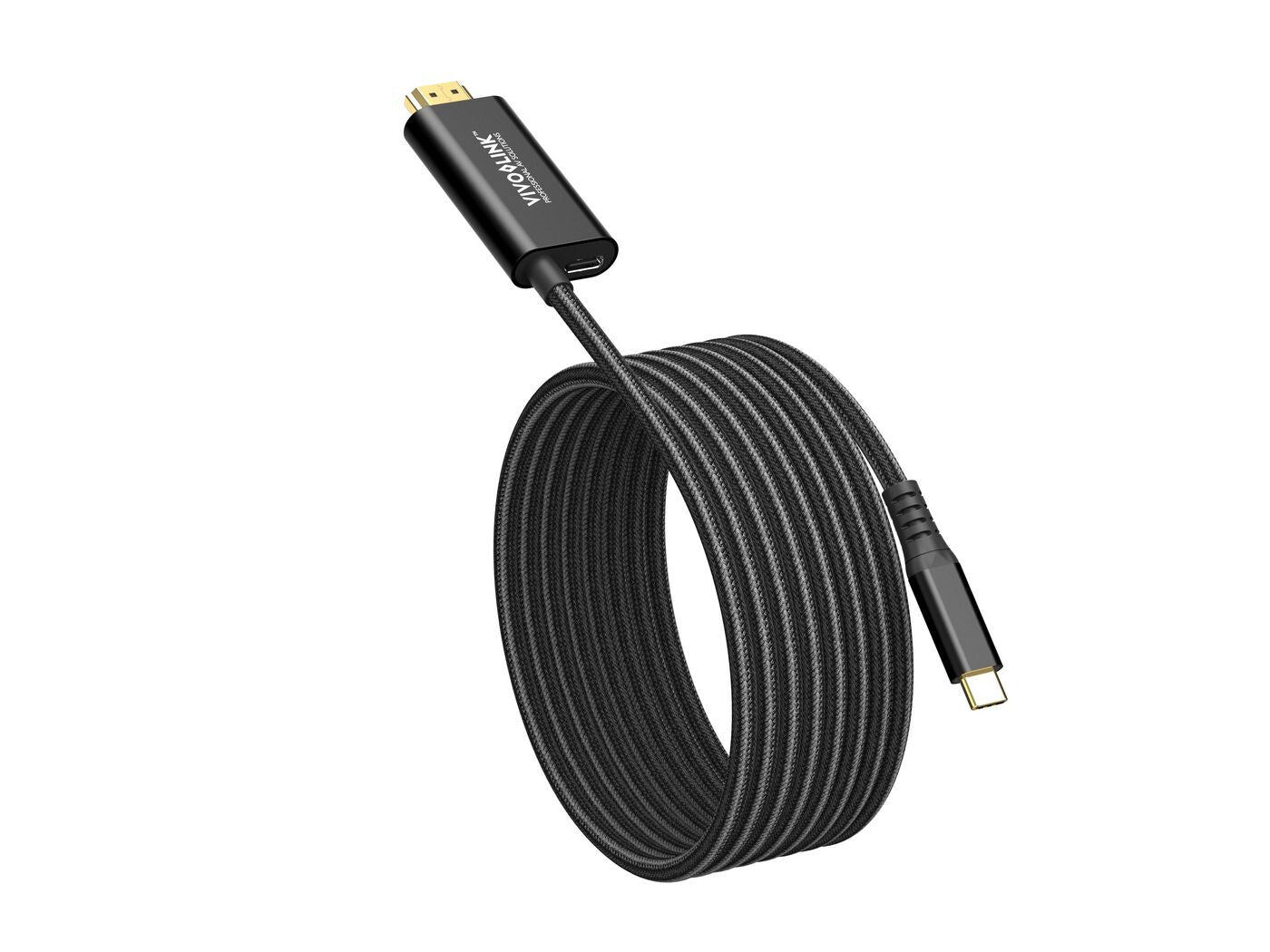 Vivolink PROUSBCHDMIMM2-CHARGE USB cable USB 3.2 Gen 1 (3.1 Gen 1) 2 m USB C Black