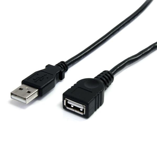 StarTech.com 3 ft Black USB 2.0 Extension Cable A to A - M/F